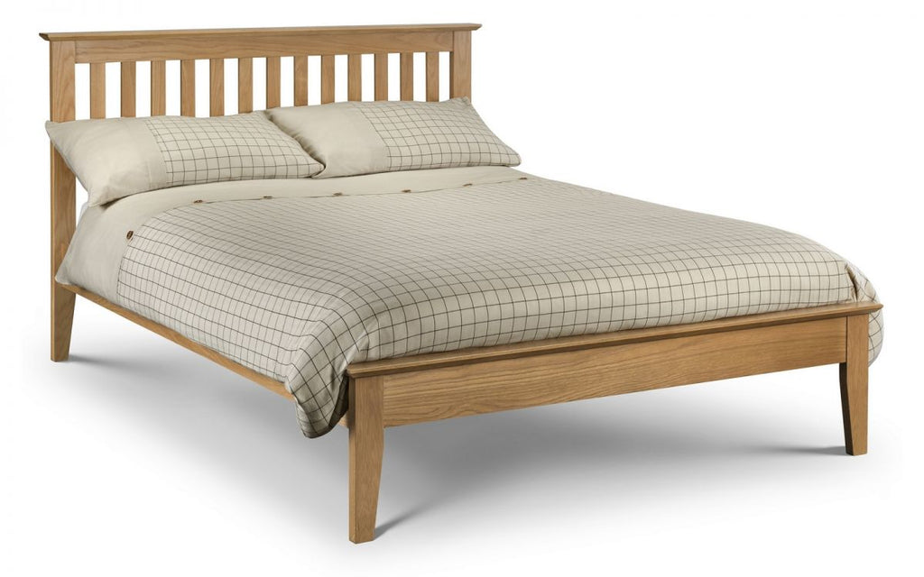 Salerno Shaker Bed - Solid Oak