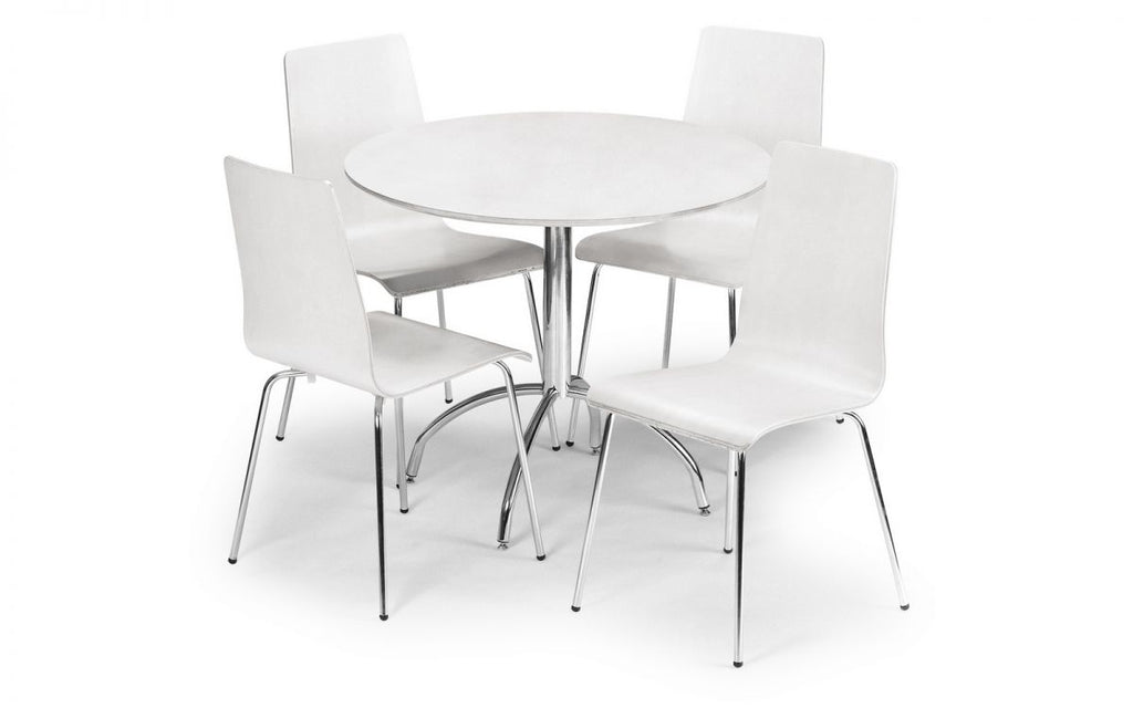 Mandy White Dining Set