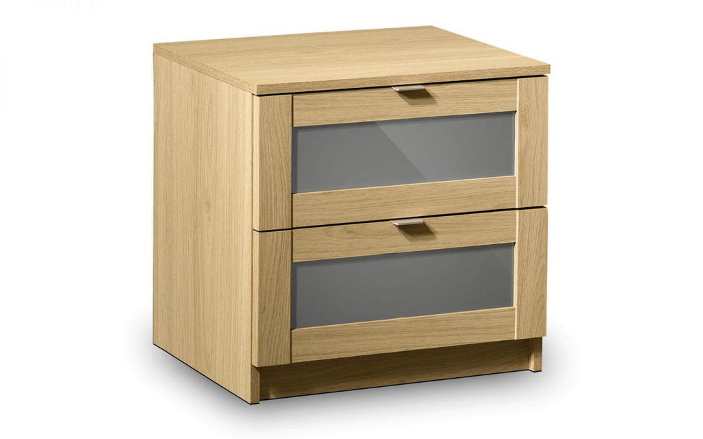 Strada 2 Drawer Bedside