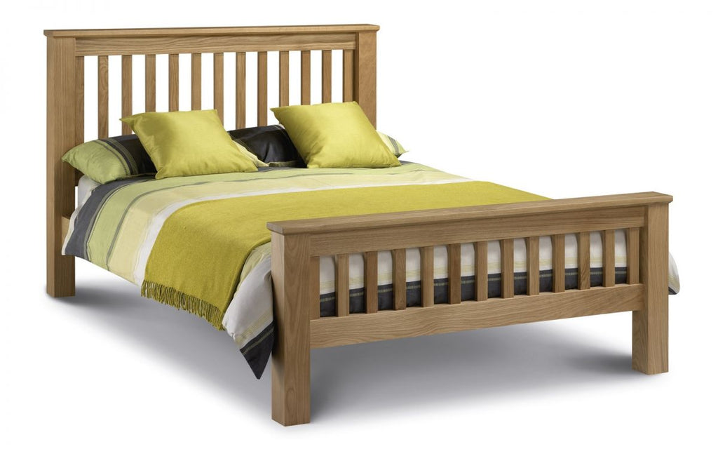 Amsterdam Oak Bed - High Foot End