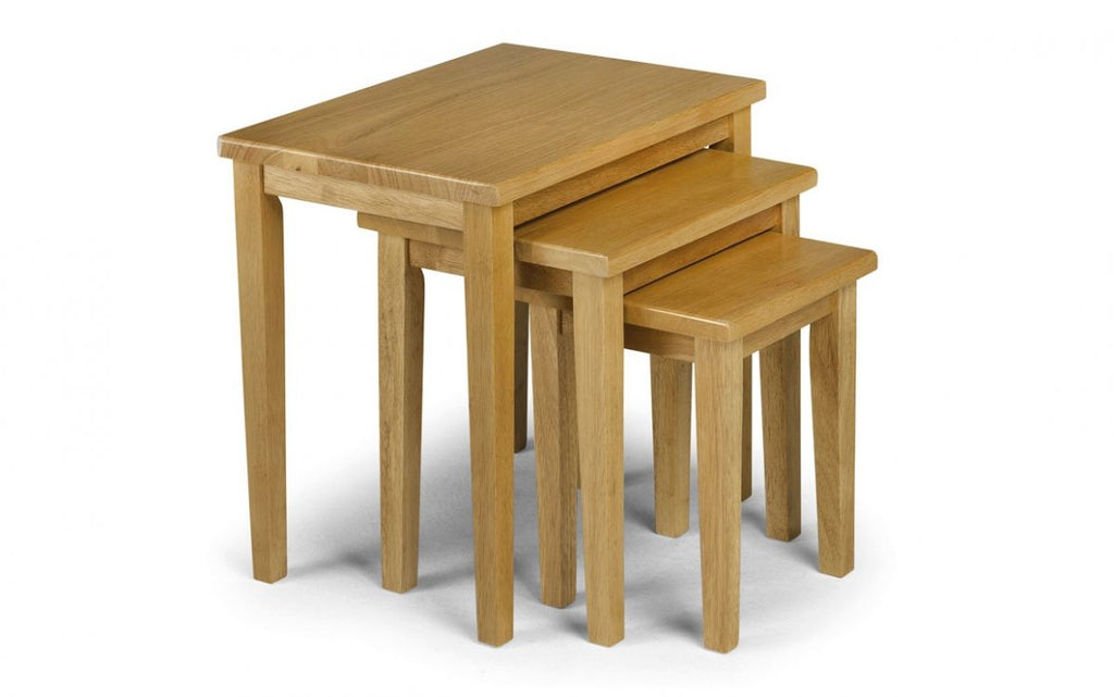 Cleo Nest of Tables - Light Oak Finish