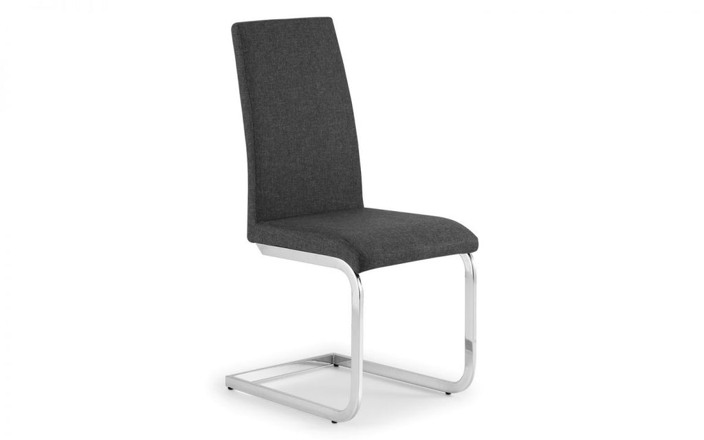 Roma Fabric Cantilever Dining Chair