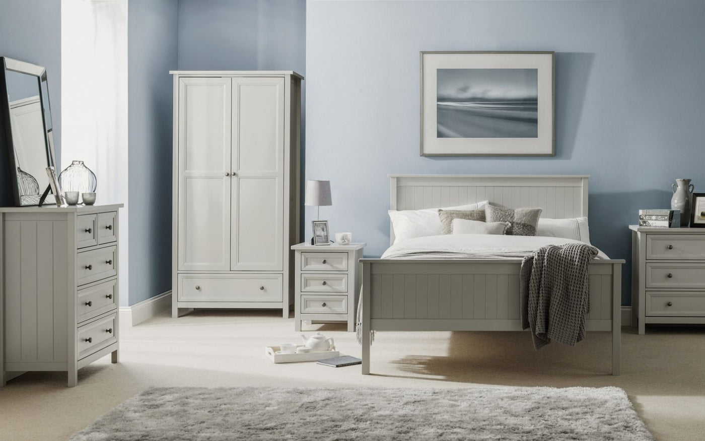 Maine Dove Grey Bedroom