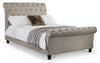 Ravello Deep Button Scroll Bed