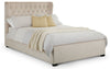 Geneva Winged Headboard Bed