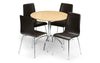 Mandy Chair - Black Leather