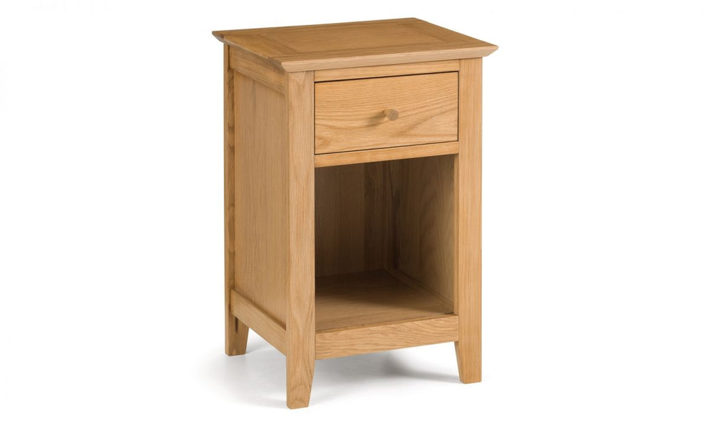 Salerno Oak 1 Drawer Bedside