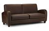 Vivo 3 Seater Sofa in Chestnut Faux Leather