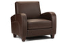 Vivo Chair in Chestnut Faux Leather